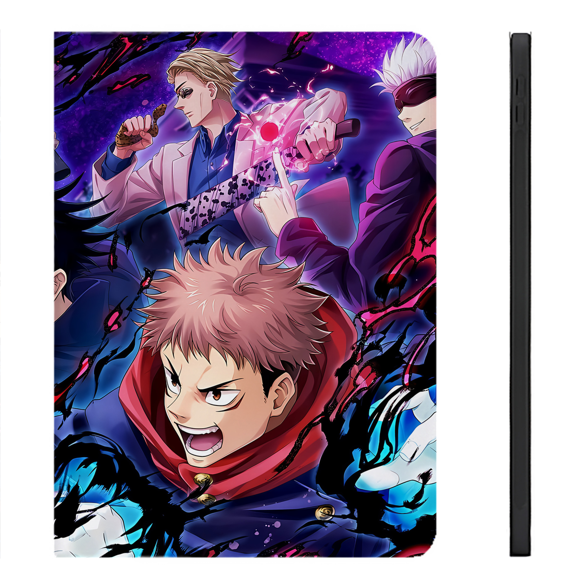 （画像用） 呪術廻戦 Jujutsu Kaisen IPadケース ペンホルダー付き ブックスタイルデザイン